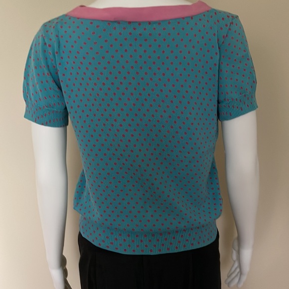 Marc Jacobs Short Sleeve Top. Sz Large - Picture 6 of 8
